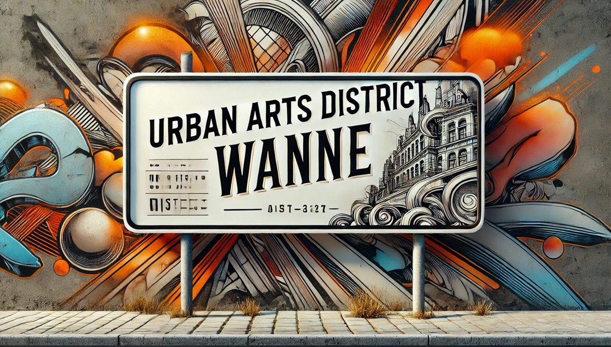 Plakatentwurf zum Urban Arts District der Stadt Herne