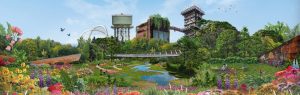 Visualisierung der Internationalen Gartenausstellung im Ruhrgebiet