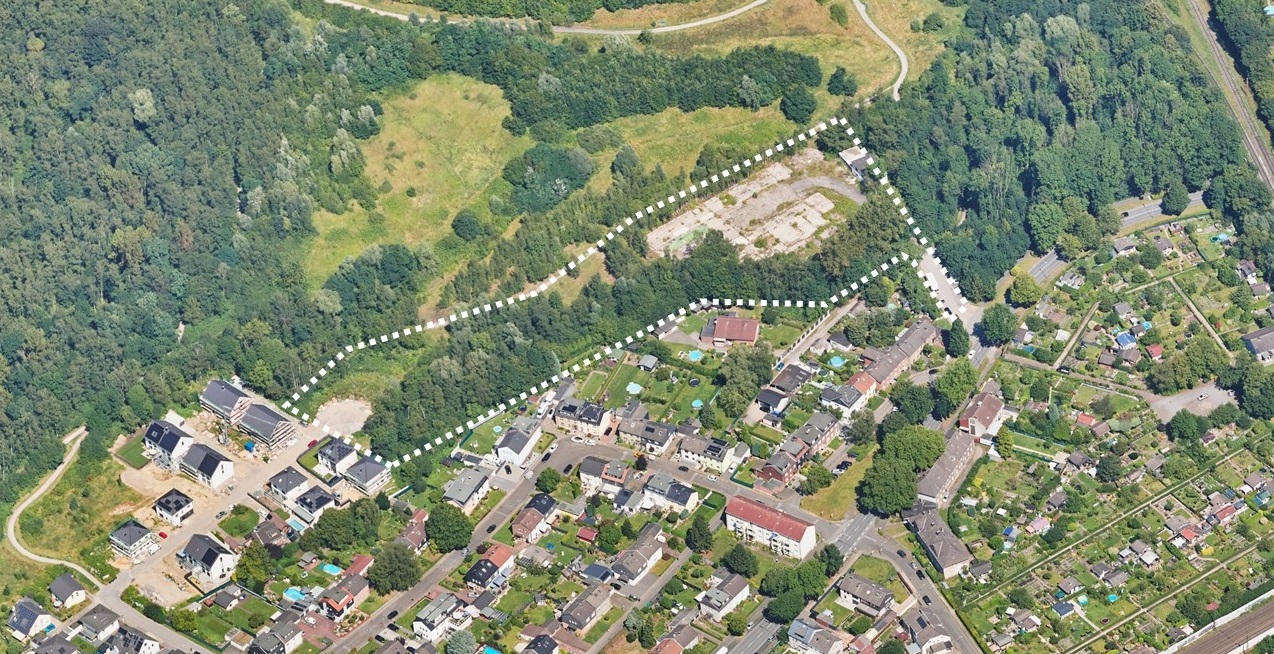 Luftbild der Entwicklungsfläche Optelaak. Foto: Stadt Herne